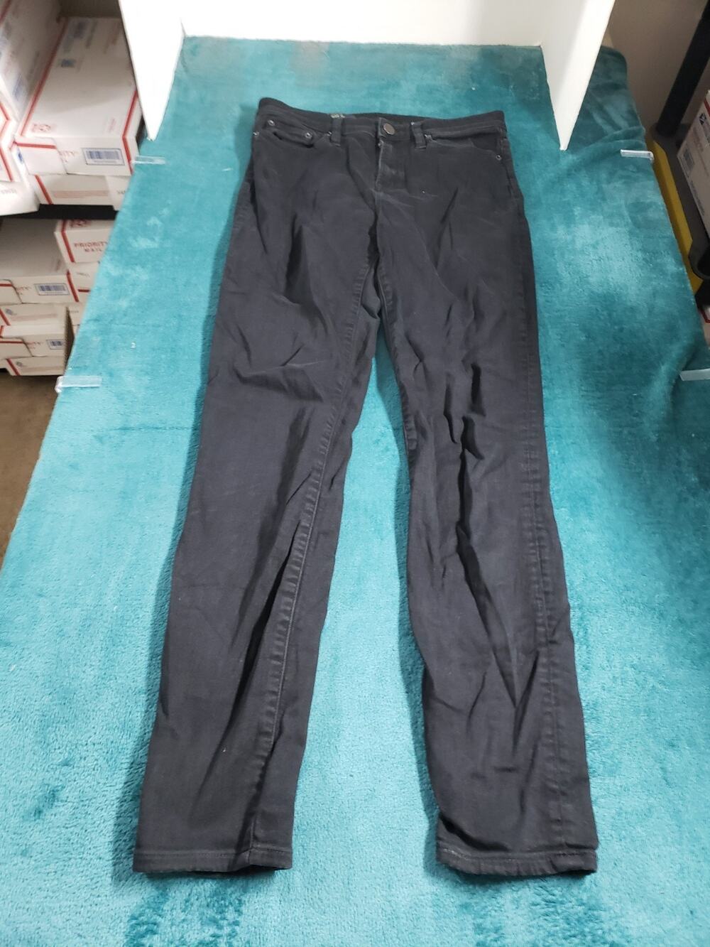 J.Crew Jeans Size 30 Tall Women Black Pants Stretch Denim High Rise Skinny